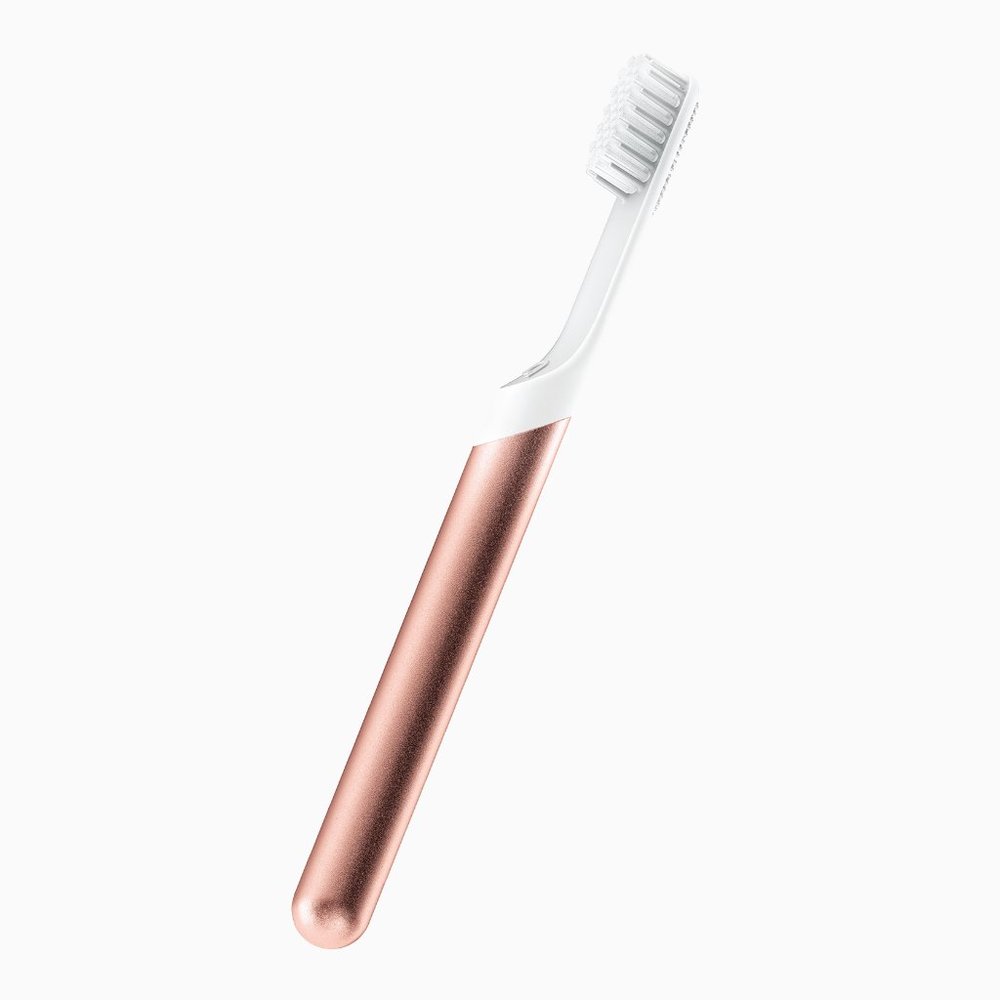 quip Electric Toothbrush, Built-In Timer + Travel Case, Copper Metal